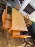 Mesa extensivel com 6 cadeiras