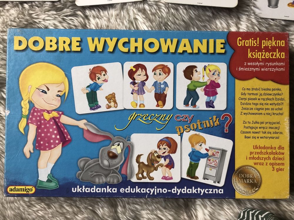 Dobre wychowanie karty, książeczka