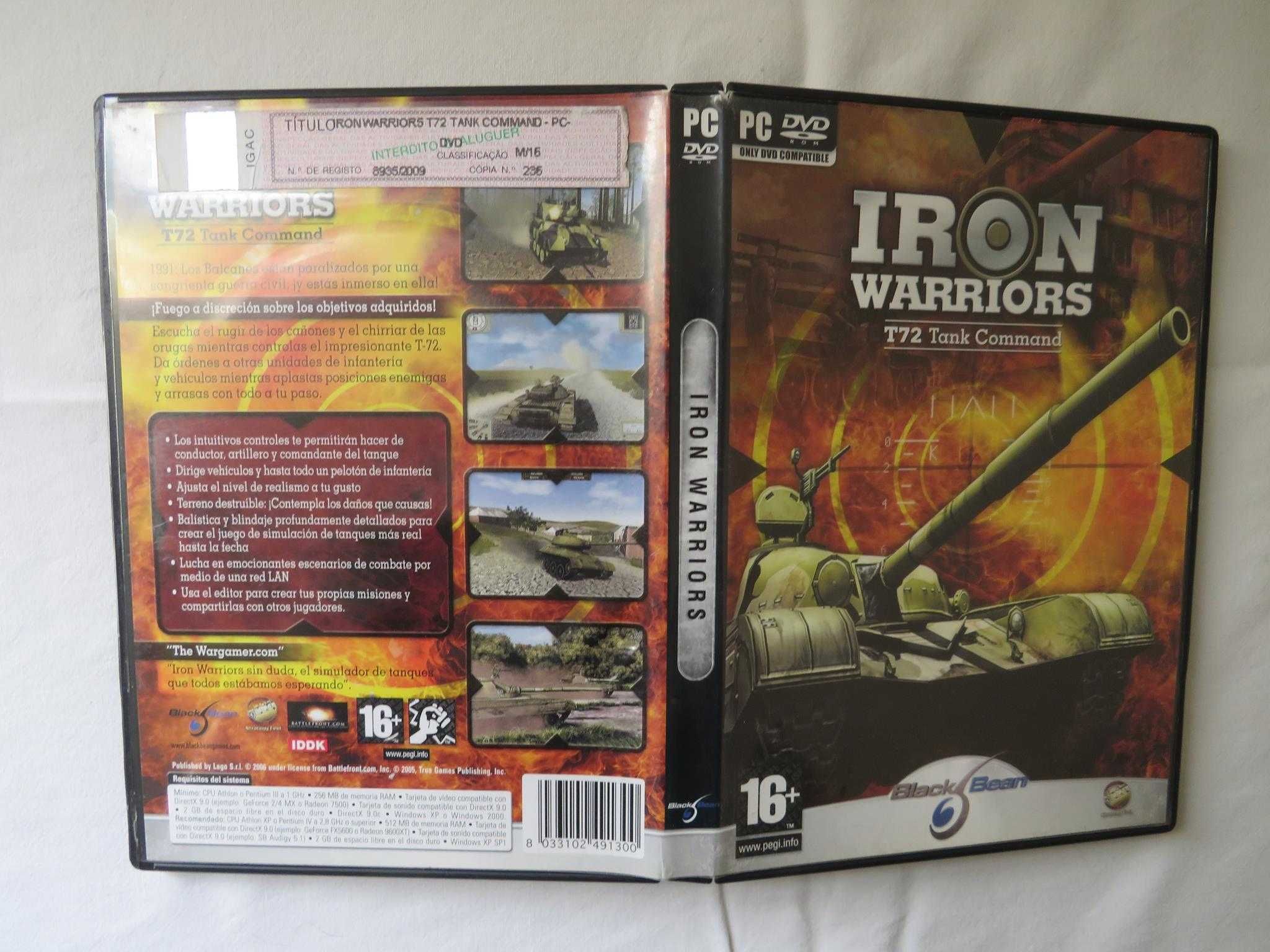Jogo estratégia tempo real /PC original Iron Warriors T72 Tank Command