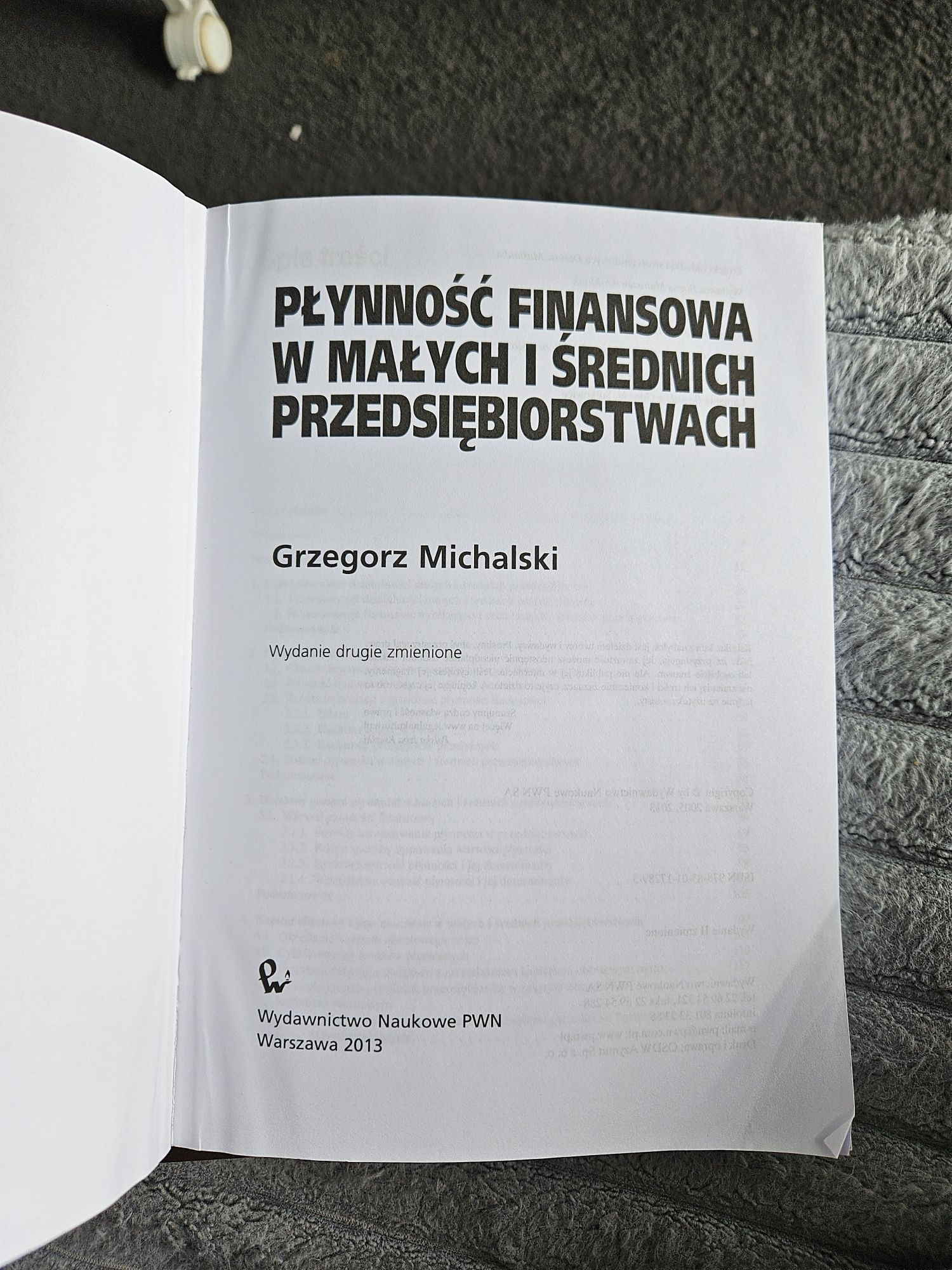 Płynność finansowa w małych i średnich przedsiębiorstwach Michalski