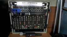 Stacja karaoke,mikrofony AKG,Samson,mixer Behringer,mixer Monacor