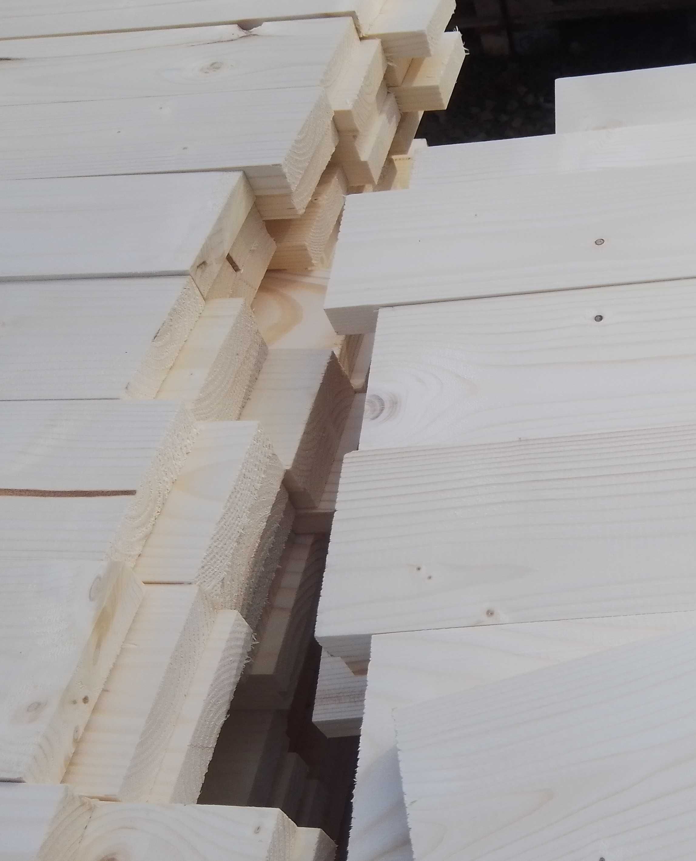 100 cm x 6 cm x 2 cm Deska heblowana, świerk