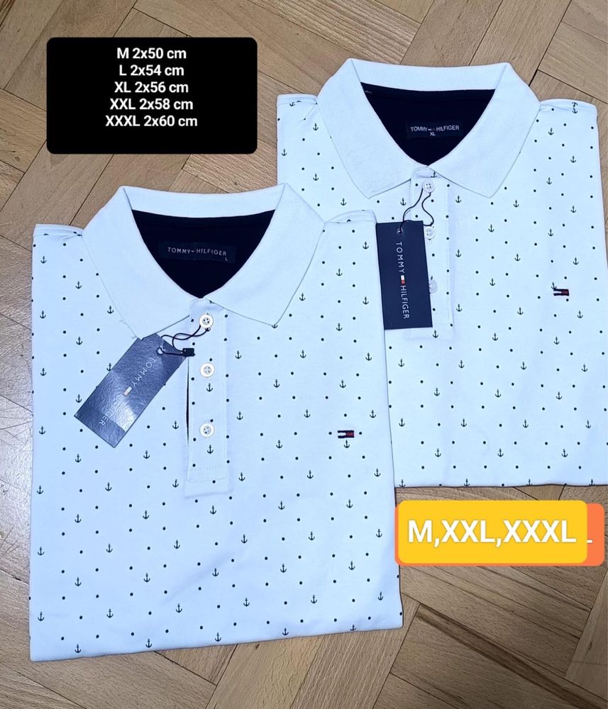 biala meska polówka Tommy Hilfilger M,XXL,XXXL