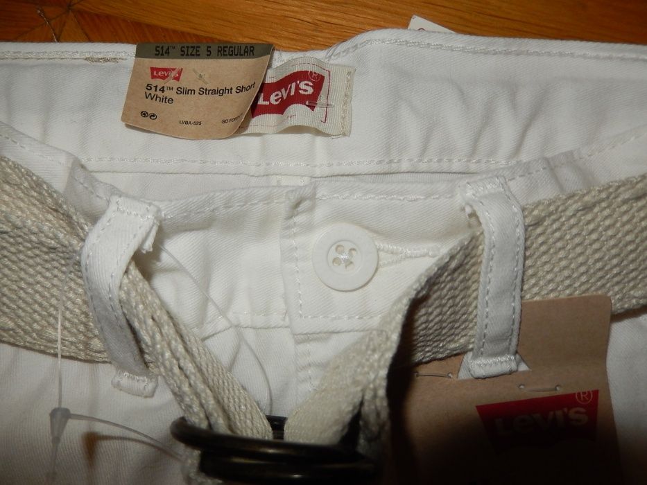 Spodenki LEVI'S pasek - NOWE 4-5 LAT (rozm.104-110)