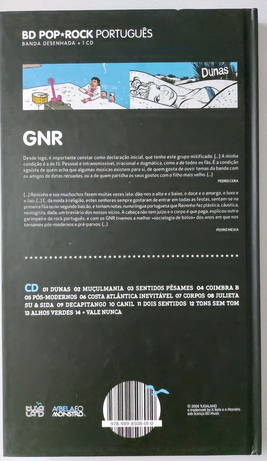 CD e livro de banda desenhada dos GNR