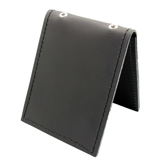 Skórzane etui na odznakę legitymację policyjną z łańcuszkiem długopis