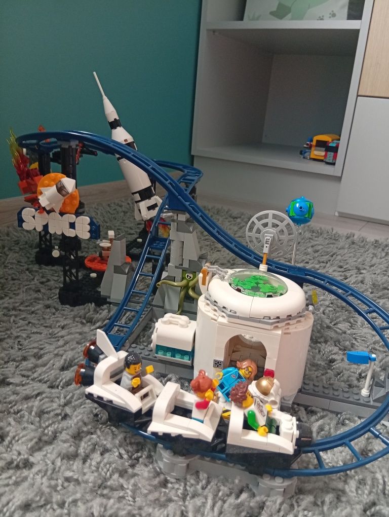 Lego - kosmiczna kolejka górska. Bez opakowania i bez instrukcji