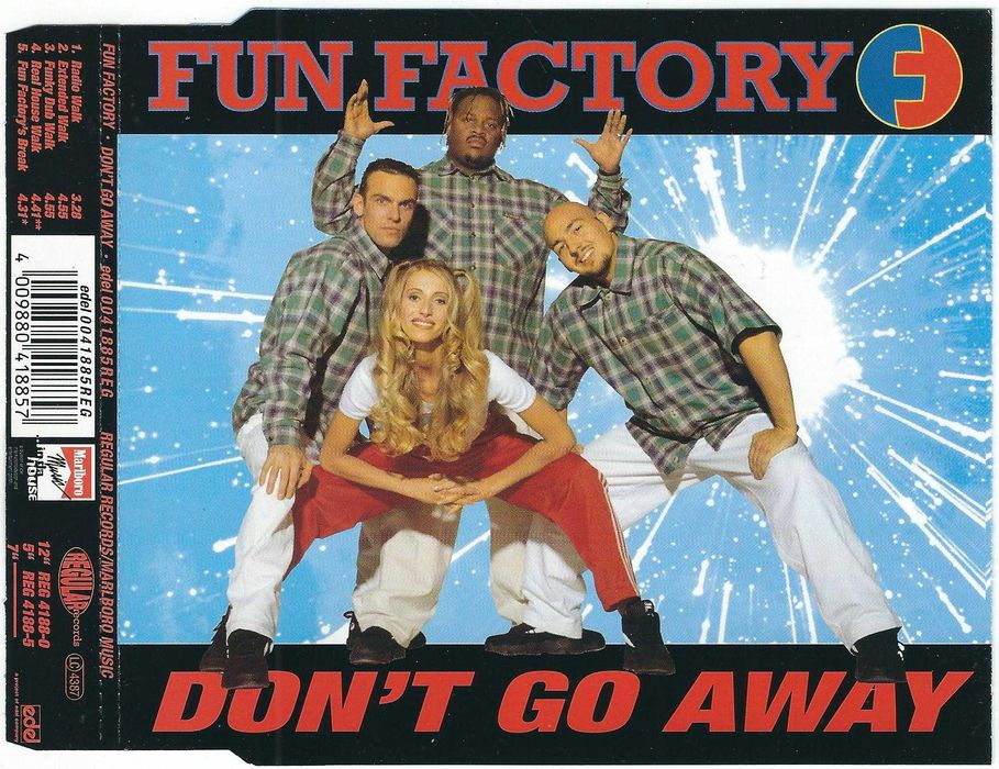 Maxi CD Fun Factory - Don't Go Away (1996) (Regural Records)