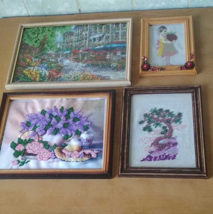 Картины из бисера, картины вышитые крестиком