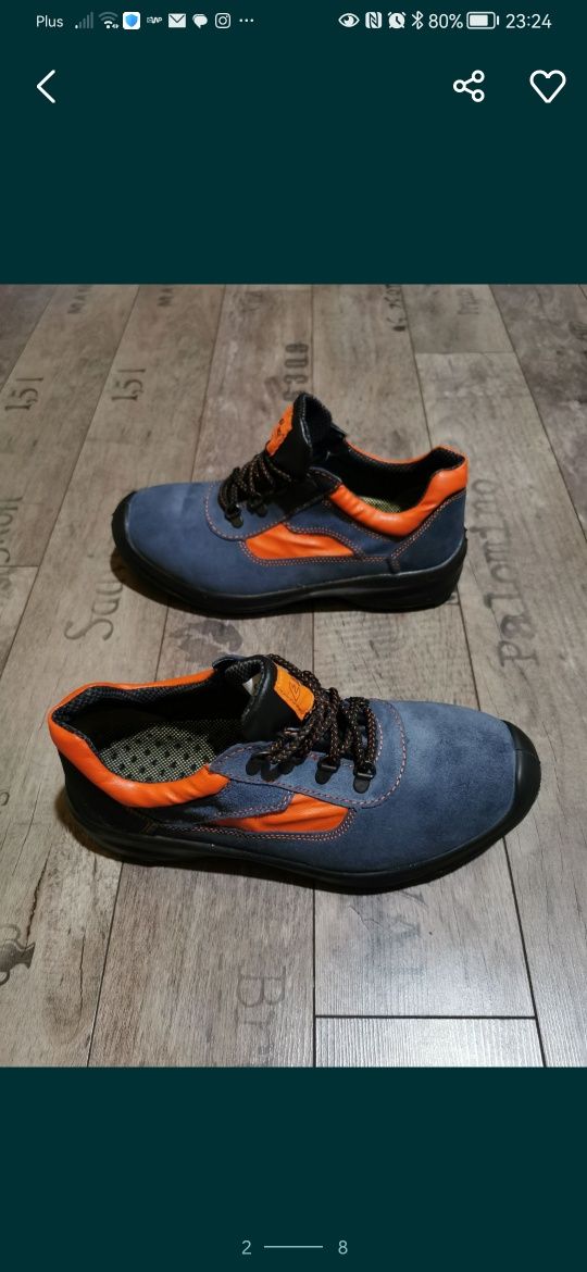 Skórzane Robocze Buty Męskie Łukpol Lekkie Wygodne
