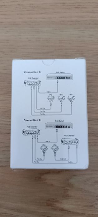 PoE Extender 3 ports, POE розгалужувач, подовжувач