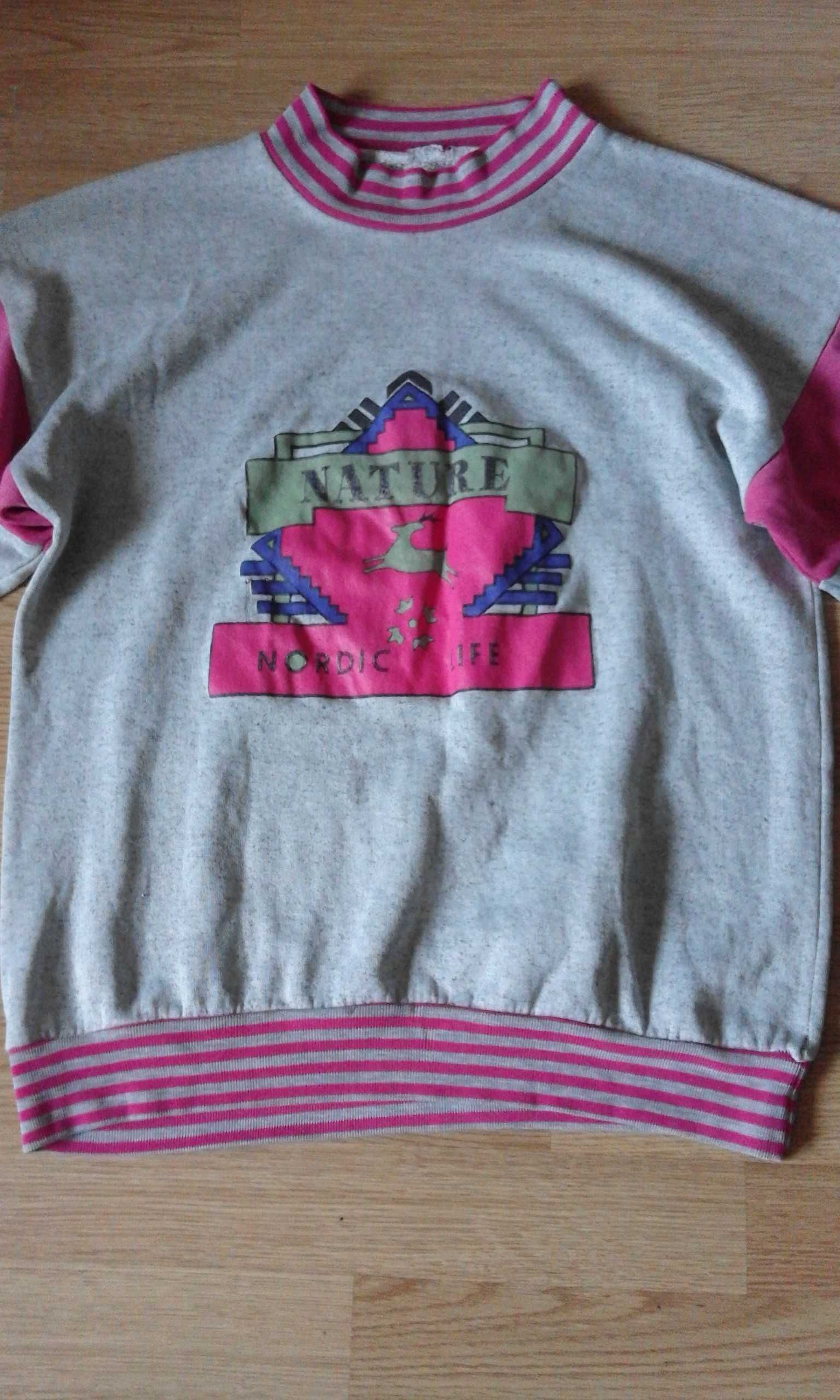 bluza dresowa sweter szara 40 42