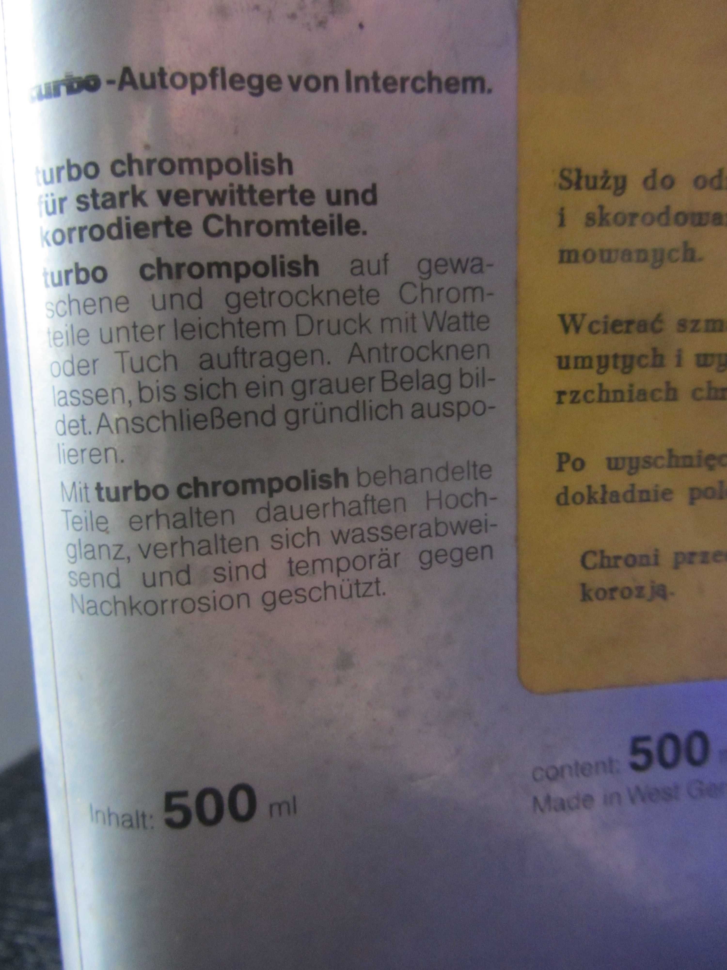 pasta do chromu turbo chrome-polish chrompolish ma ponad 40 lat !!!