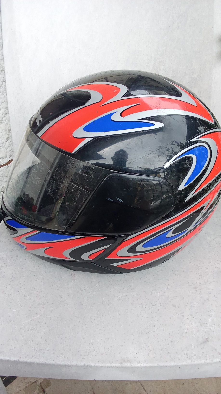CAPACETE MOTO Rex Adulto. Com Visor e 3 Fotos.