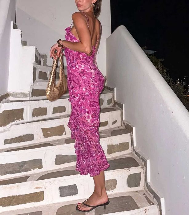 ZARA Luksusowa SUKIENKA z nadrukiem XL piękna