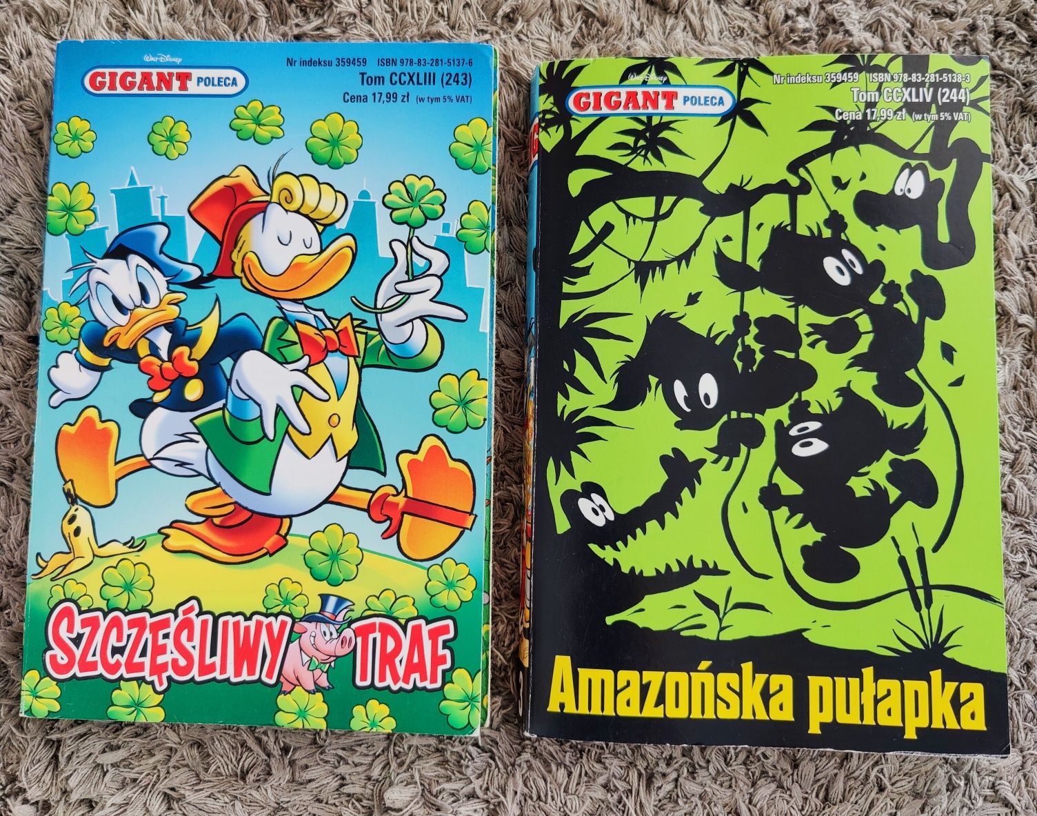 Komiks Gigant poleca Szczęśliwy traf i Amazońska pułapka