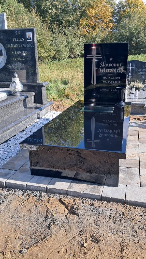 Tani Nagrobek Kompozyt 2x1 m - 3500 zł z montażem Cały Kraj-Promocja