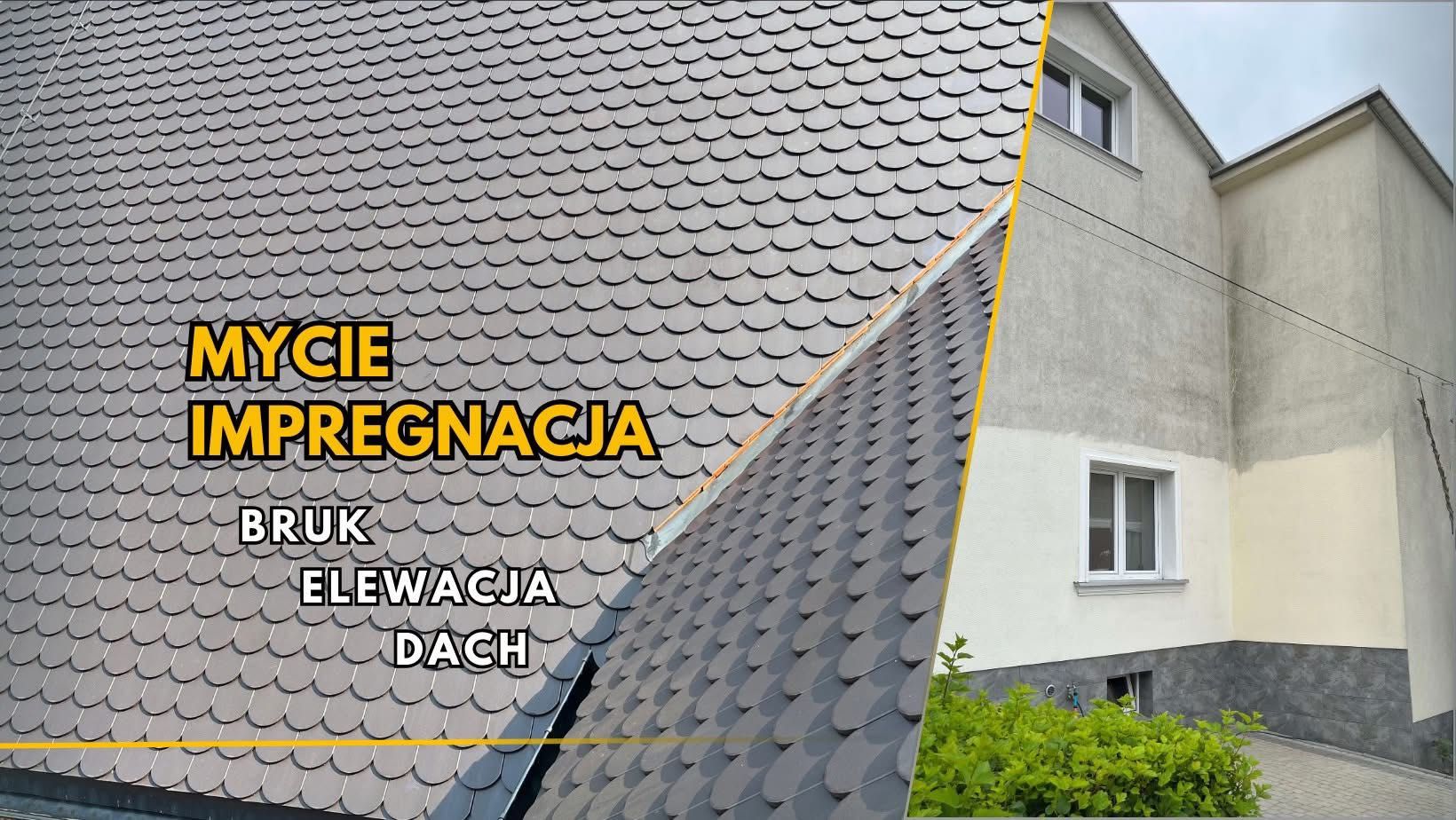 Mycie & Impregnacja - Bruk, Elewacja, Dach. Gorąca woda, Topowa chemia