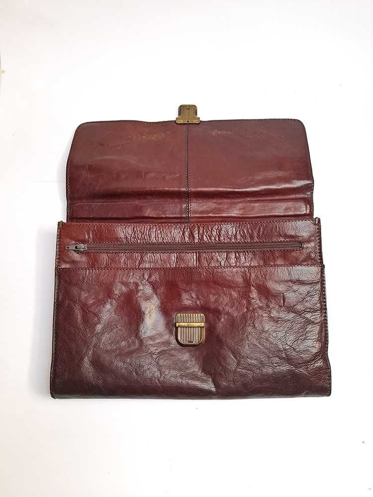 Mala Pasta Pele Genuína Couro Genuíno Cabedal Castanho MP Vintage