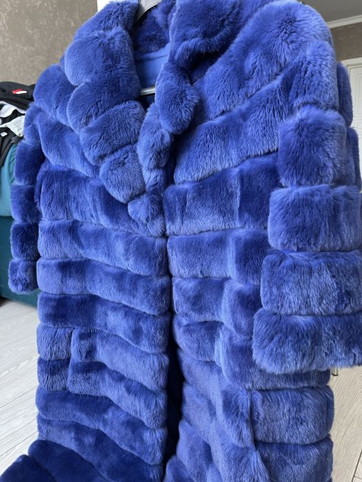 Шуба з шиншилового кролика