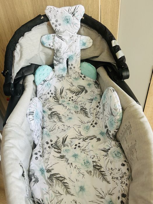 Kołderka Poduszka Miś pościel z wypełnieniem do wózka lub łóżeczka