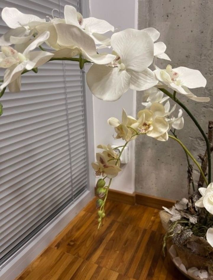 KOMPOZYCJA z orchidei - na recepcję, do salonu, b. duża - PIĘKNA!