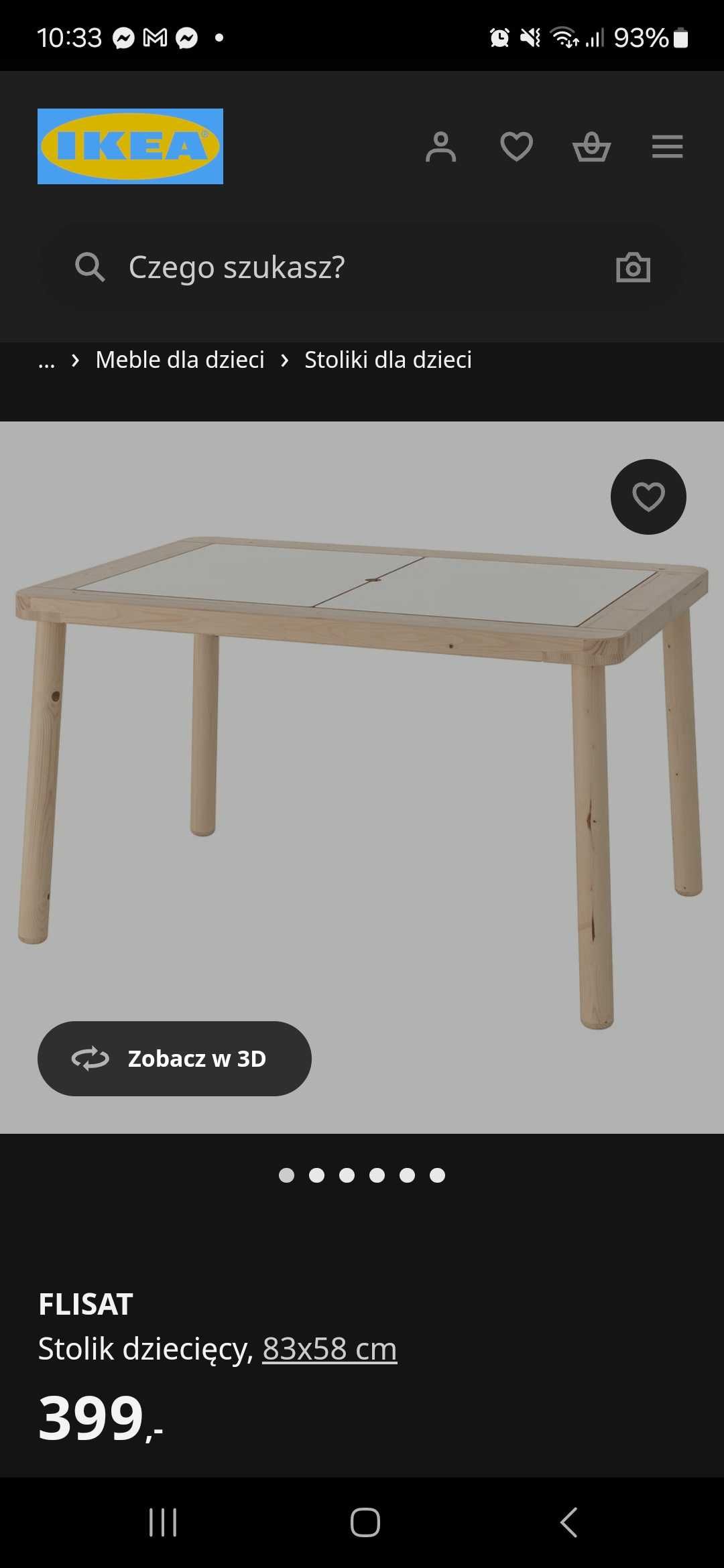 Stolik Ikea Flisat w super stanie