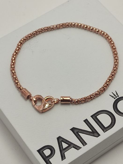 Bransoletka 21 srebrna ALE MET w różowym złocie