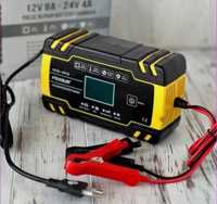 Зарядное устройство foxsur 8a 12 24v зарядне зарядний пристрій зарядка