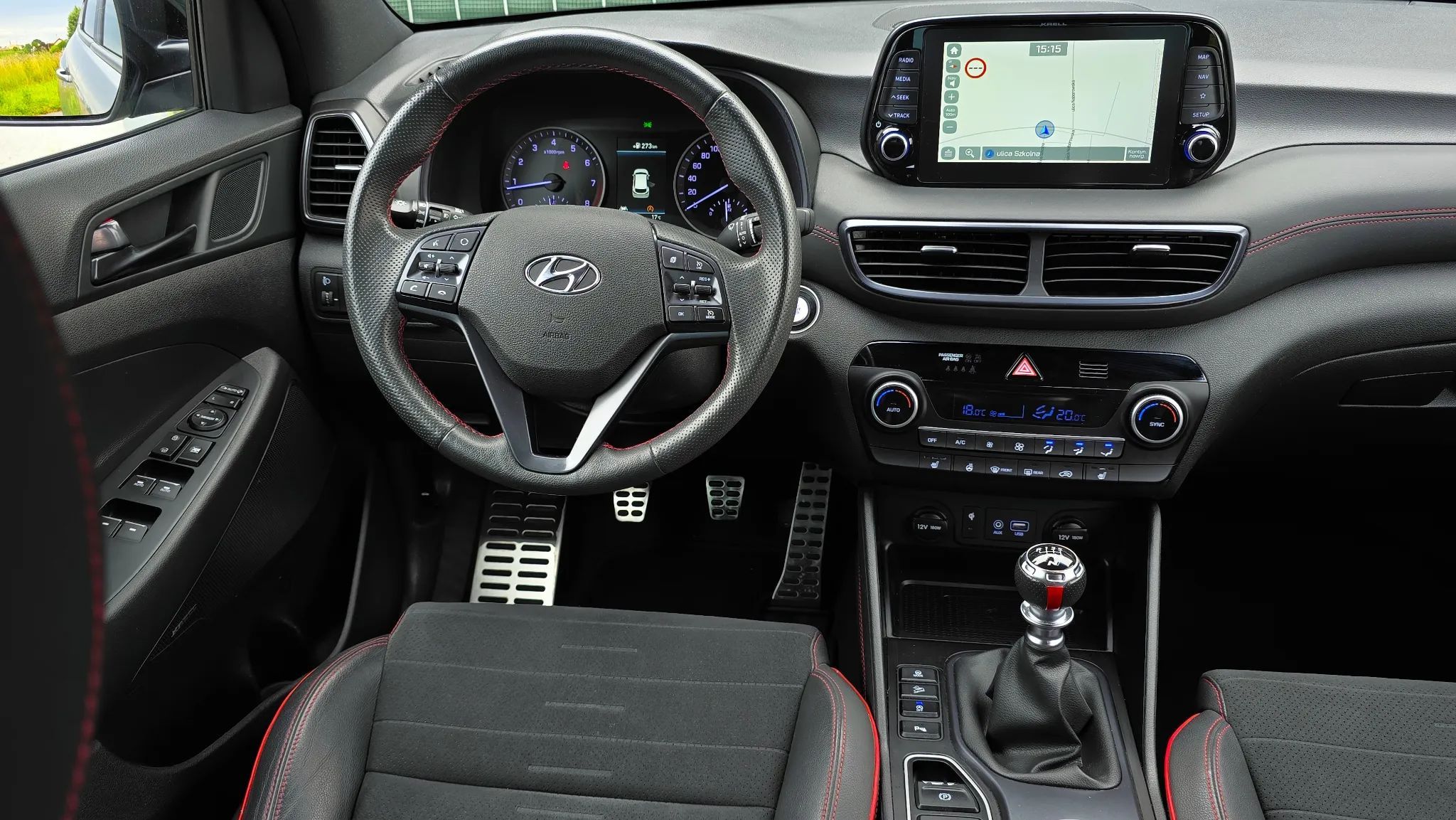 Hyundai Tucson 2020 NLine 177KM RADAR Panorama dach FullLed Audio KRELL Skóra Asysten