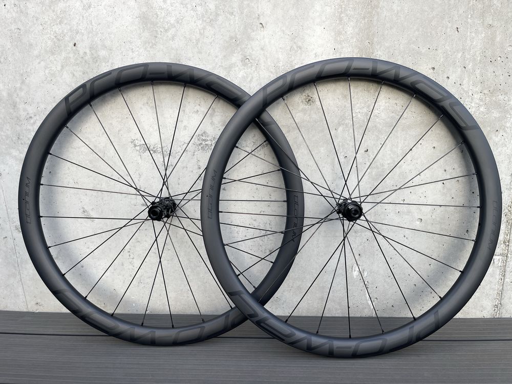 OUTLET! Koła szosowe carbon PRO-WAY TITANIUM 38mm 1295g! gravel rower