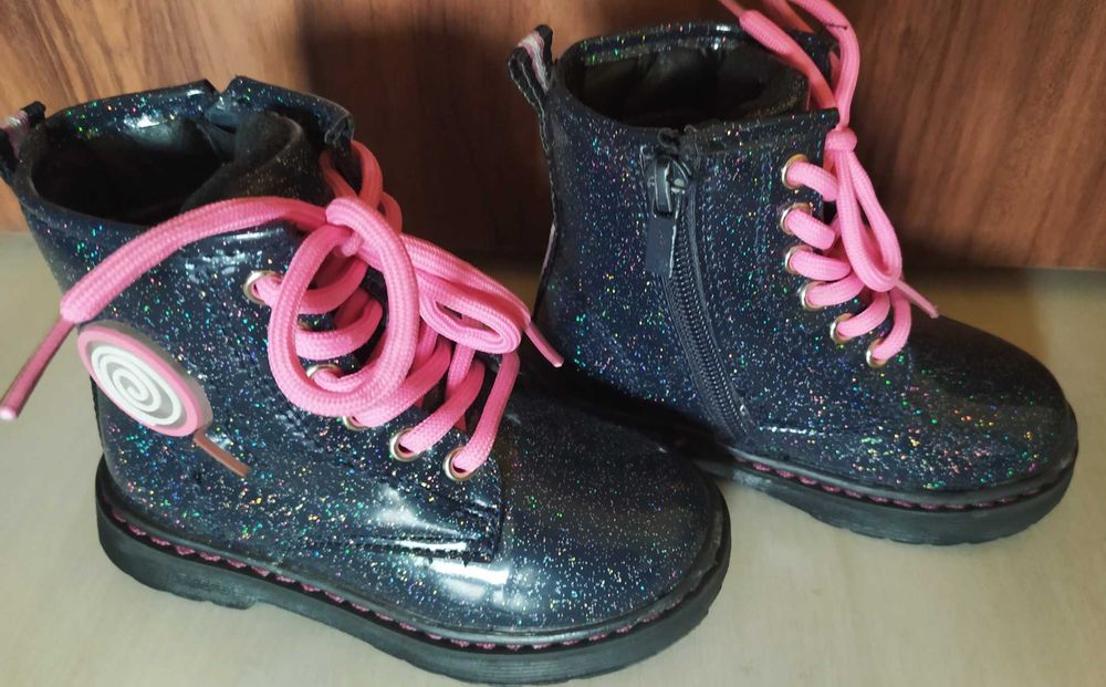 Buty Trzewiki ocieplane Nelli Blu Jesienno Zimowe rozmiar 25