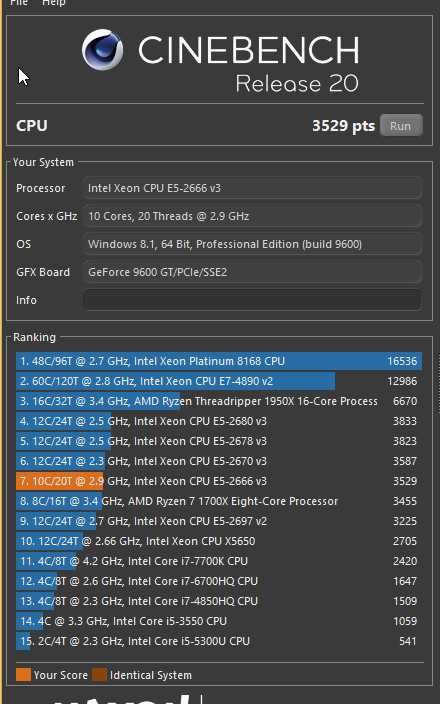 Процессор Xeon E5 2666 v3 10 ядер, 20 потока LGA2011 v3