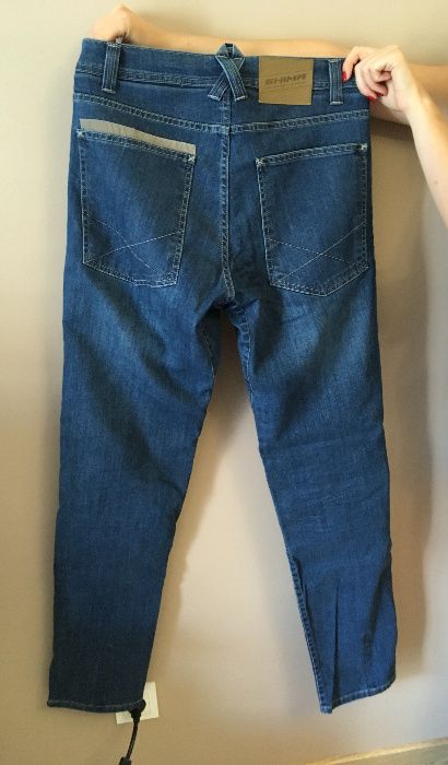 NOWE spodnie motocyklowe Shima Gravel 34 long indygo blue