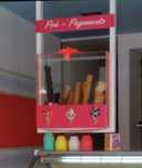 Expositor de cones de gelado suspeso