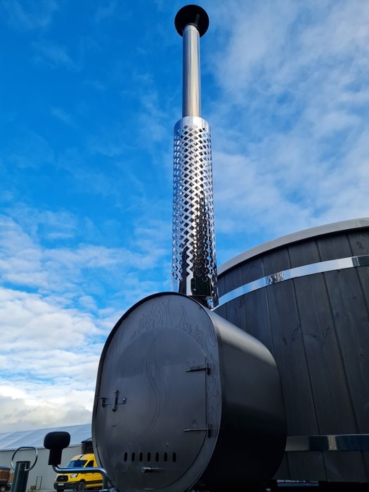 Piec kocioł zewnętrzny do jacuzzi balii basenu beczki bania ruska