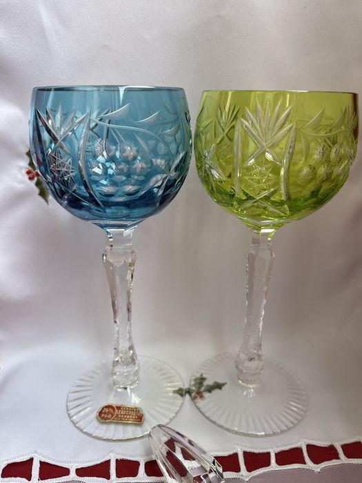 Фужеры цветной хрусталь Германия