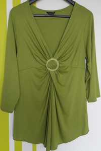 M(38/40) Nienoszona zielona tunika/ bluzka Essence