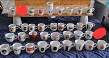 Chávenas de marcas de café