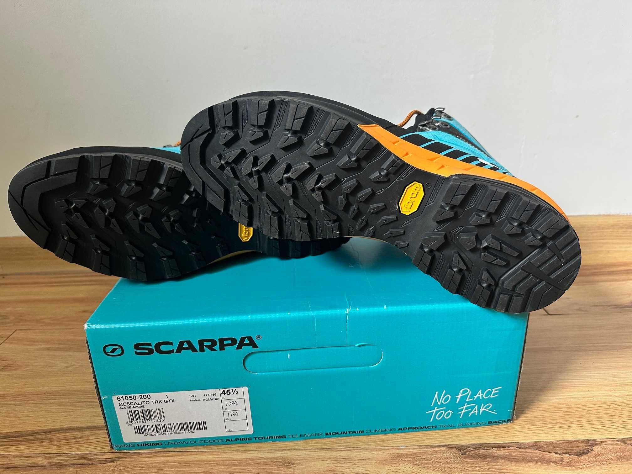 Buty Scarpa Mescalito TRK GTX Azure/Azure – r. 45,5 – NOWE!