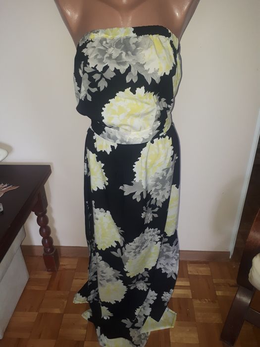 Długa,  zwiewna sukienka rozm 12