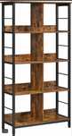 Regał Rustykalny Brąz Industrialny Loft Retro Półki 149cm