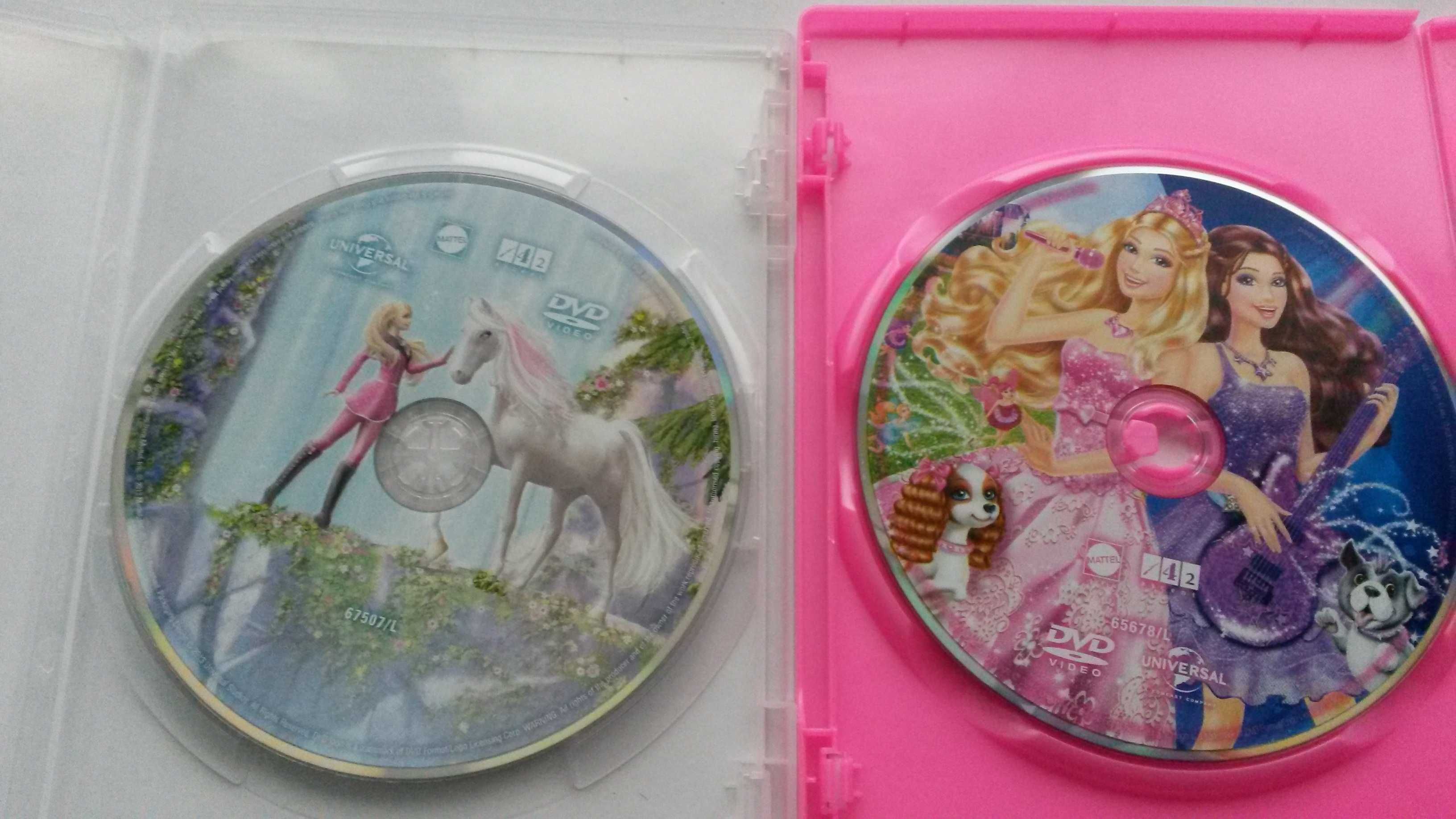 DVD Barbie W krainie kucyków + Księżniczka i piosenkarka