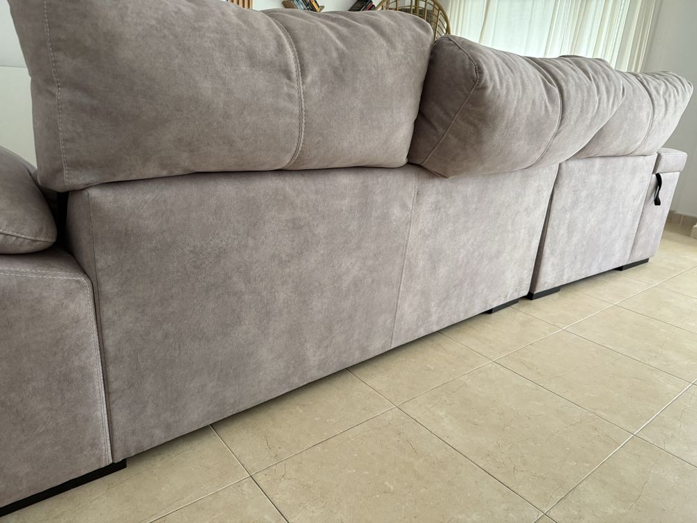 Sofá 3 lugares com chaise longue, 3metros