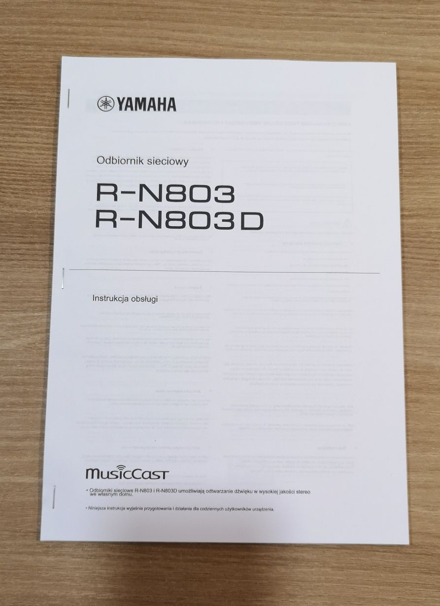 Yamaha RN803D instrukcja obsługi.