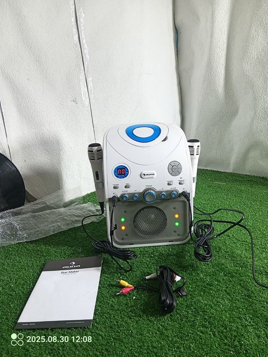 StarMaker Zestaw karaoke Odtwarzacz CD Bluetooth AUX Efekt świetlny LE