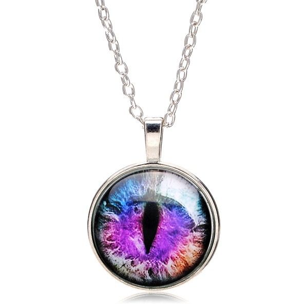 NASZYJNIK łańcuszek KOT kocie oko amulet wisiorek prezent DZIEN MATKI
