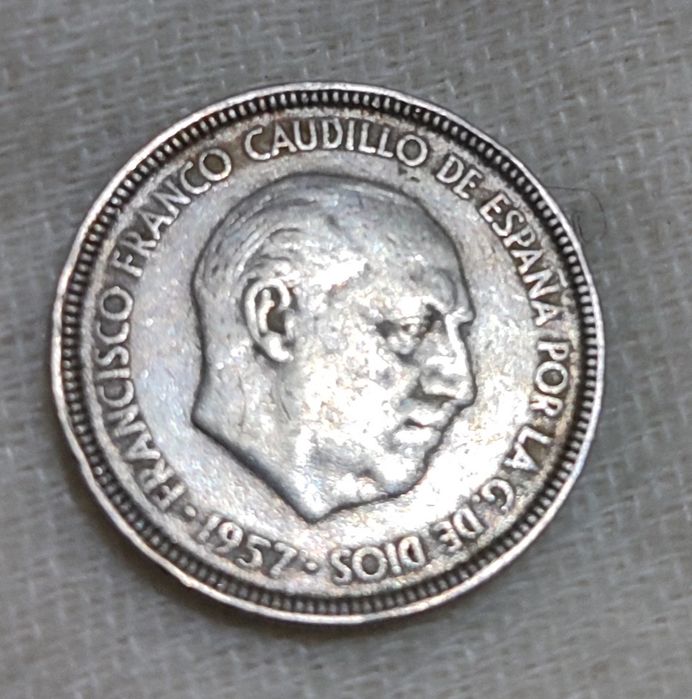 Moeda 5 PTAS 1957