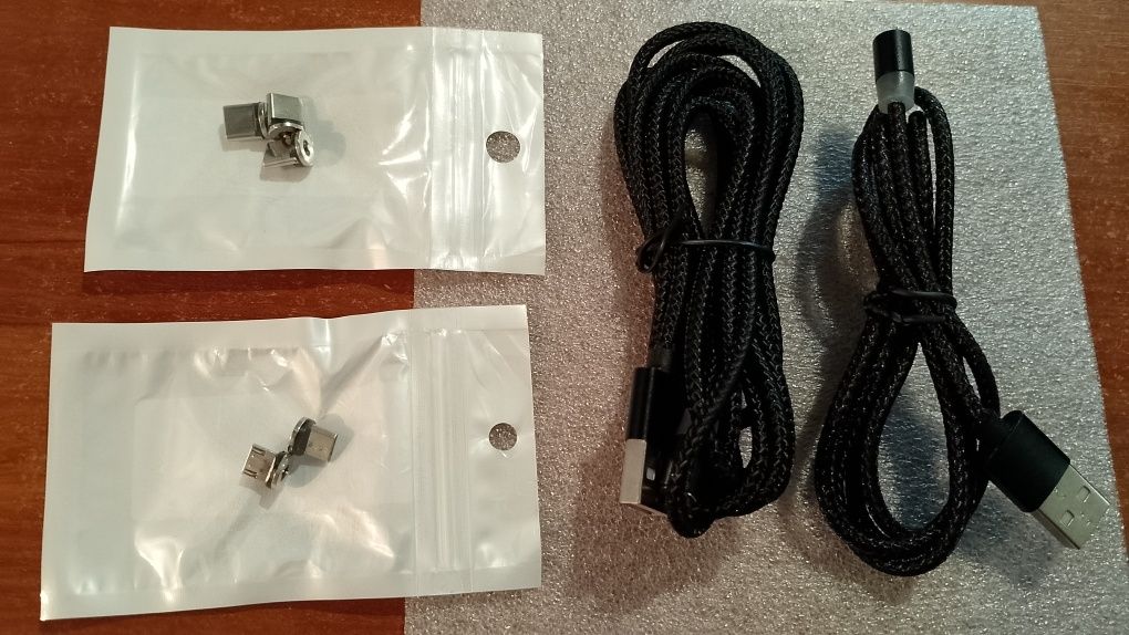 Магнітний кабель USLION зарядка для телефонів і електроніки MicroUSB,