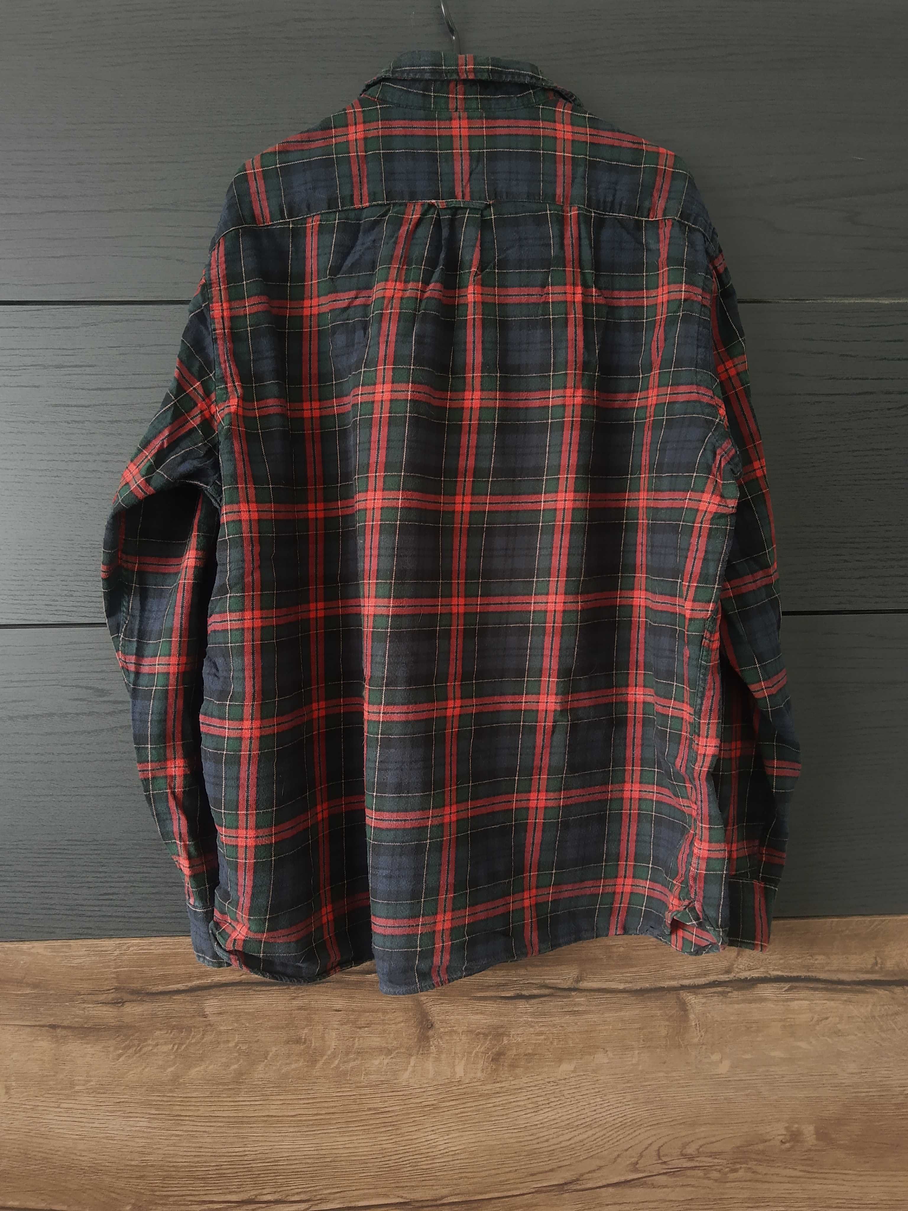 Męska koszulka w kratę H&M XL